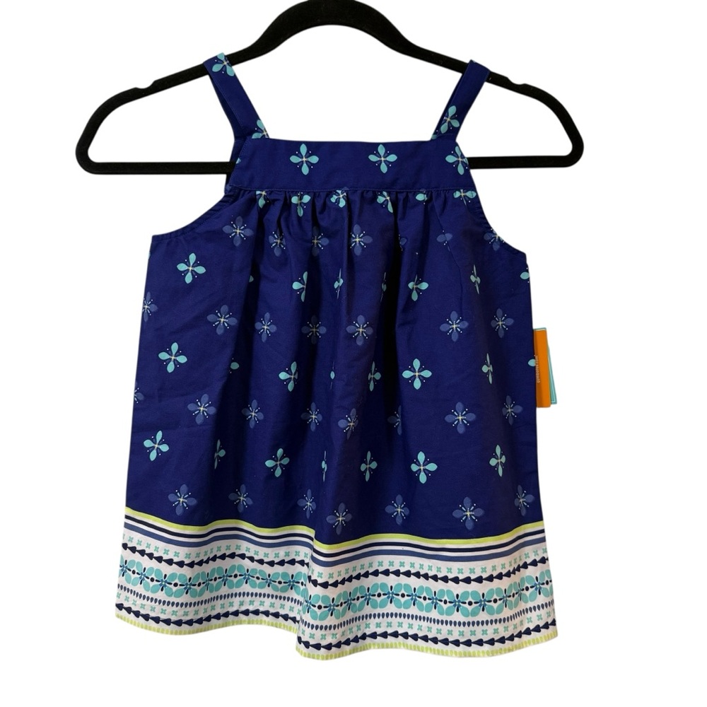 Gymboree floral cotton sundress NWT electric violet blue girls size 10